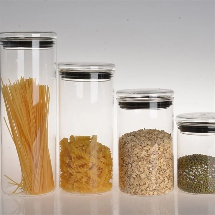 15 Fluid Ounce Clear Glass Canister With Lid