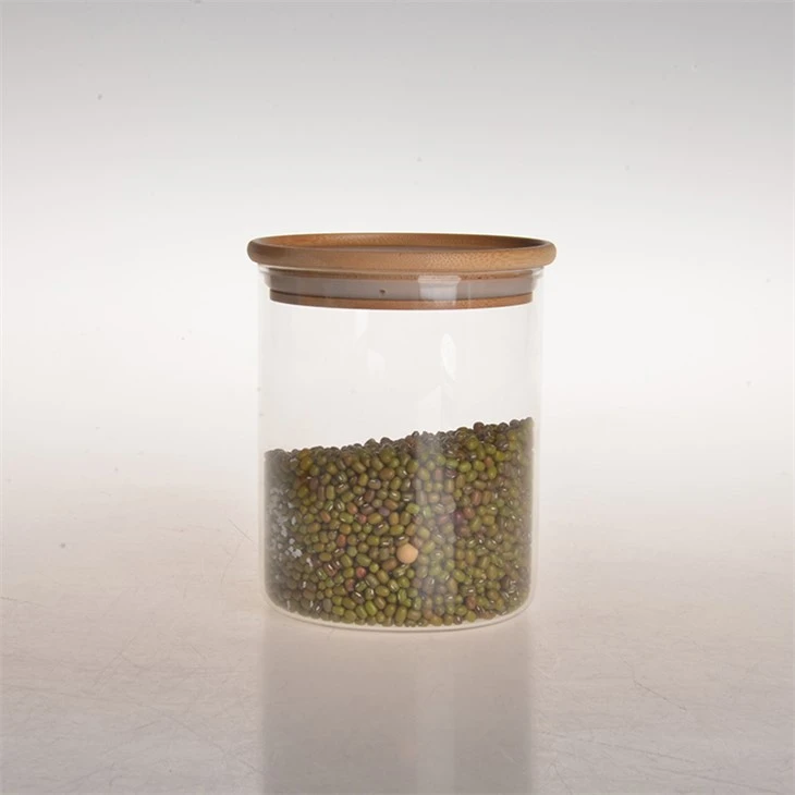 Airtight Glass Storage Canister With Bamboo Lid