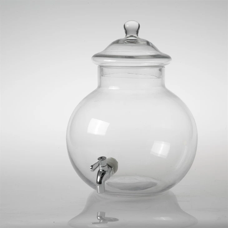 Dispenser tax-Xorb tal-Ħġieġ B'Għatu tal-Ħġieġ