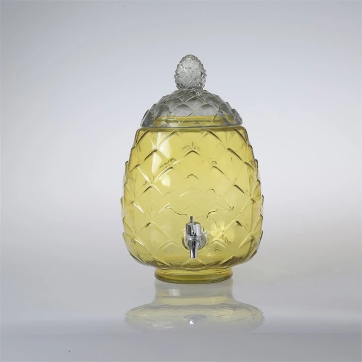 Dispenser tax-Xorb tal-Ħġieġ f'forma ta' Ananas