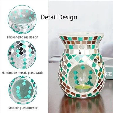 Detentur tax-Xemgħa tal-ħġieġ Tealight tal-mużajk