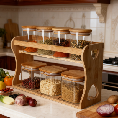 Vażetti tal-Ħżin tal-Ħġieġ Bil-Bażi tal-Injam