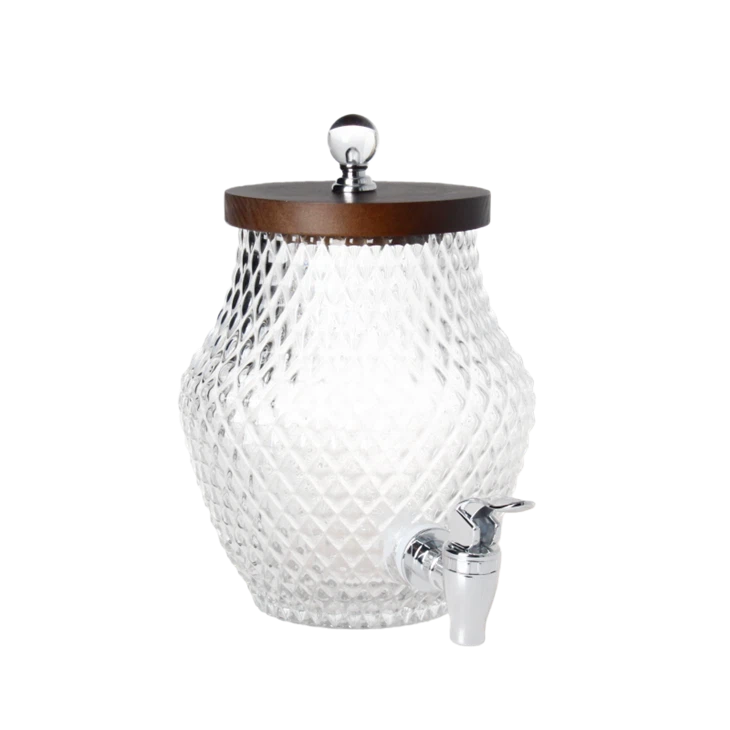 Pineapple-Shaped Glass Beverage Dispenser suppliers